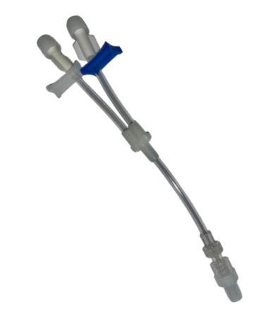 Extensor 2 Vias Luer Lock NEO com Clamp